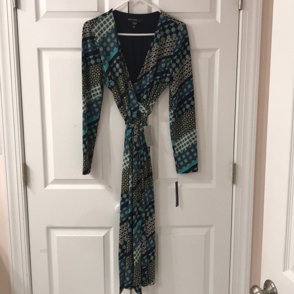 Maggy London wrap midi dress